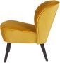 WOOOD Fauteuil 'Sara' Velvet kleur Okergeel - Thumbnail 5