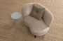 WOOOD Sara Loungefauteuil Links Velvet Khaki 71x112x81 - Thumbnail 4