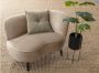 Woood Sara Loungefauteuil Rechts Velvet Khaki 71x112x81 - Thumbnail 2