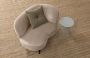 WOOOD Sara Loungefauteuil Rechts Velvet Khaki 71x112x81 - Thumbnail 3