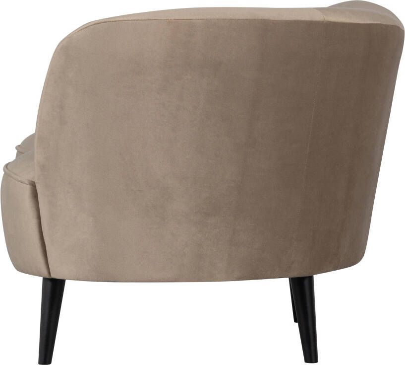 WOOOD Lounge Fauteuil 'Sara' Rechts Velvet kleur Khaki