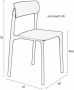 Housecraft Living Housecraft Clive Eetkamerstoelen Licht Bruin Set van 4 - Thumbnail 15