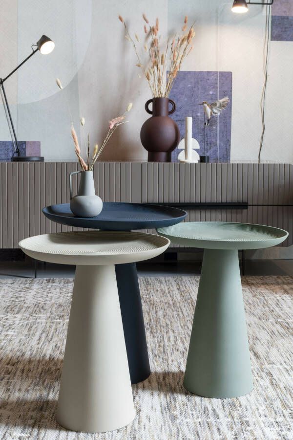 ZILT Ronde Bijzettafel 'Lassi' kleur Ivory 35cm