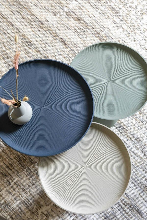 ZILT Ronde Bijzettafel 'Lassi' kleur Ivory 35cm