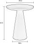 Housecraft Living Housecraft Ringar Bijzettafel Rond Metaal 34 5x34 5 cm (M) Wit - Thumbnail 6