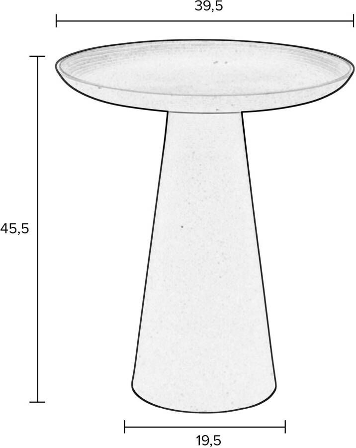 ZILT Ronde Bijzettafel 'Lassi' kleur Roze 40cm