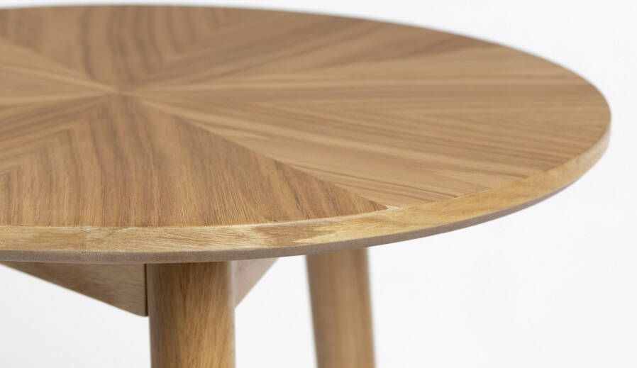 ZILT Ronde Bijzettafel 'Memo' Eikenhout 50cm kleur Naturel