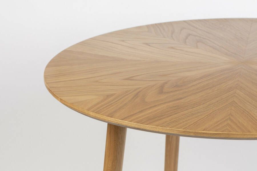 ZILT Ronde Eettafel 'Memo' Eikenhout 120cm kleur Naturel