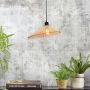 GOOD&MOJO Good & Mojo Hanglamp BROMO Bamboe Product Met gloeilamp: No Product Grootte: Small (40 x 11cm) - Thumbnail 2