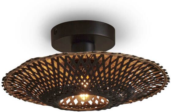 GOOD&MOJO Plafondlamp Kalimantan Bamboe Zwart Naturel - Foto 2