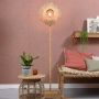 GOOD&MOJO Vloerlamp Kalimantan gewoven bamboe verticaal naturel zwart Product Maat: Medium - Thumbnail 4