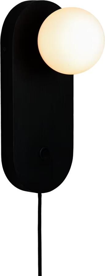 GOOD&MOJO Wandlamp Java Bamboe en glas Zwart