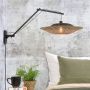 GOOD&MOJO Good & Mojo Wandlamp KALIMANTAN Bamboe Lange Arm Product Kleur: Zwart Product Met gloeilamp: Nee - Thumbnail 2