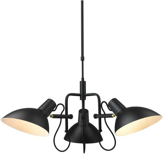 Halo Design Hanglamp 'METROPOLE' 3-lamps kleur Zwart