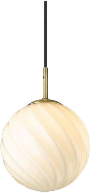 Halo Design Hanglamp TWIST Ø15cm Messing Opaal