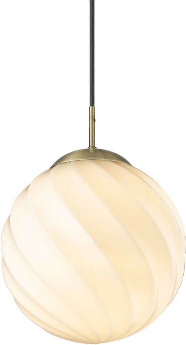 Halo Design Hanglamp 'TWIST' Ø25cm kleur Messing Opaal