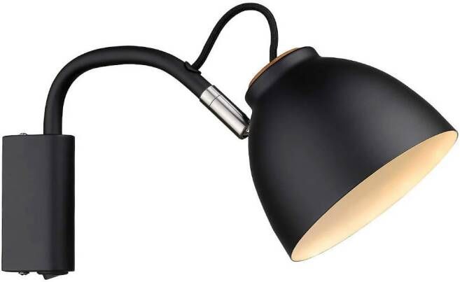 Halo Design Wandlamp 'NIVÅ' Ø14cm kleur Zwart