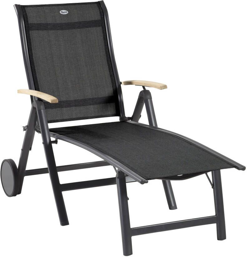 Hartman Ligbed Alice Teakhout met wieltjes Antraciet