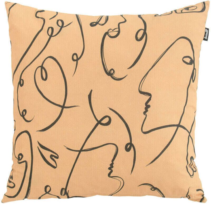 Hartman Tuinkussen 'Faces' 50 x 50cm kleur Geel