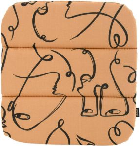 Hartman Tuinkussen 'Faces' t.b.v. Delphine tuinstoelen kleur Geel