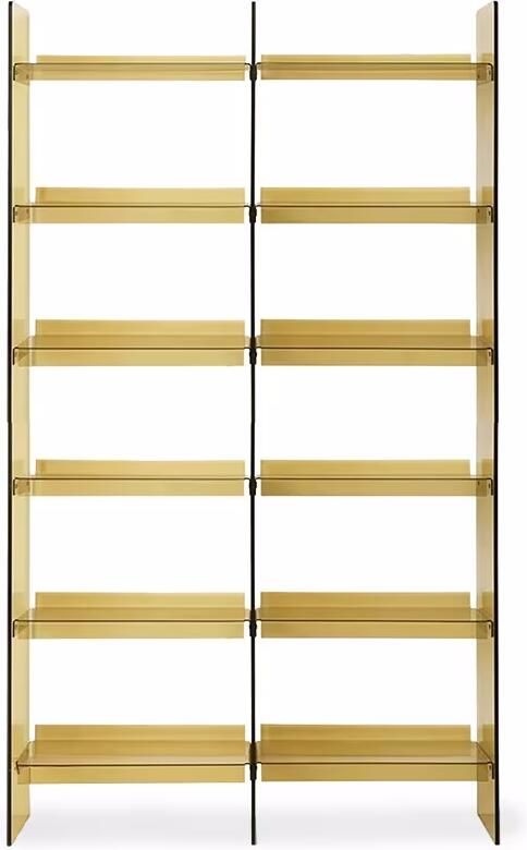 HKLIVING Boekenkast Acrylic 240 x 136cm Olijfgroen