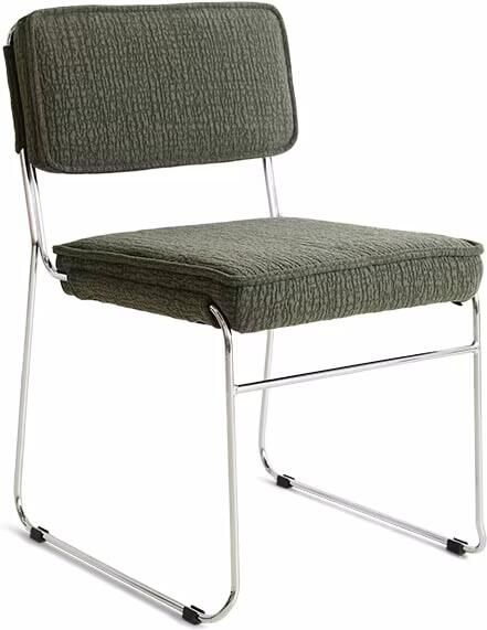 HKLIVING Eetkamerstoel Endless Edge-stof Wild Olive