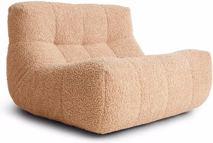 HKLIVING Lazy Lounge Fauteuil Frizz Beige - Foto 4