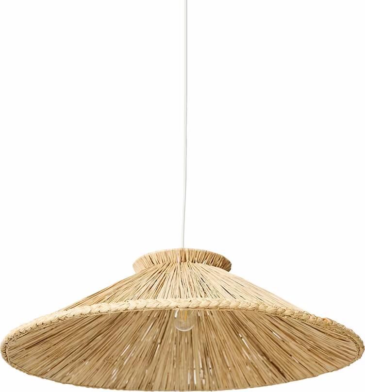HKLIVING Hanglamp Raffia Ø82cm Naturel