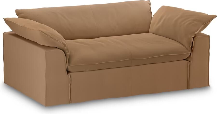 HKLIVING Hoes voor Bank Nomad 204cm Corduroy rib Bruin