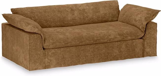 HKLIVING 3-zits Bank Nomad 244cm Corduroy velvet Aged Gold