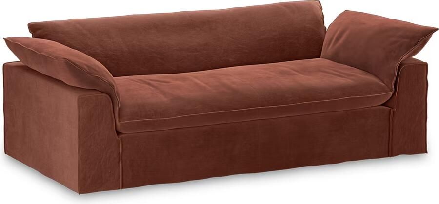 HKLIVING Hoes voor Bank Nomad 244cm Royal Velvet Magnolia
