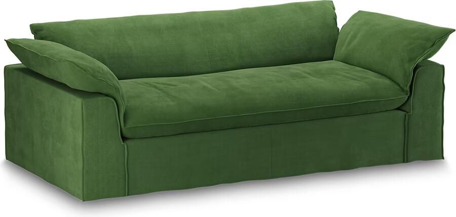 HKLIVING Hoes voor Bank Nomad 244cm Velvet Groen