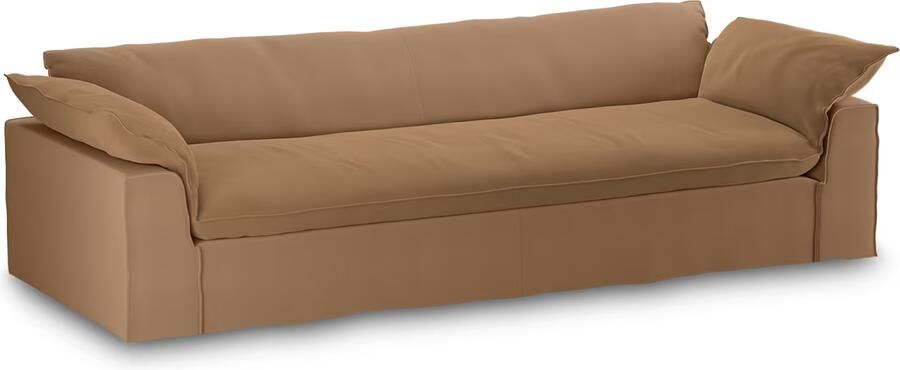 HKLIVING Hoes voor Bank Nomad 305cm Corduroy rib Bruin
