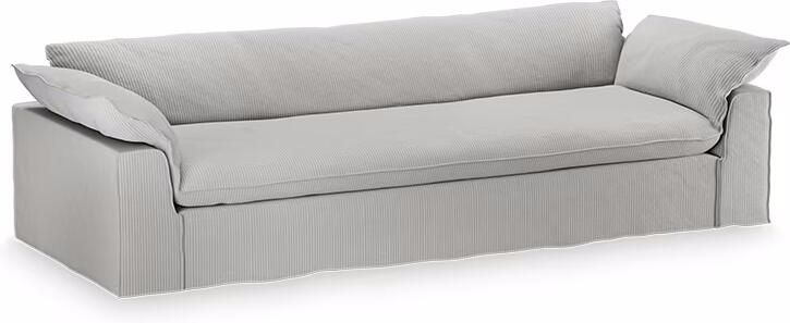 HKLIVING Hoes voor Bank Nomad 305cm Corduroy Rib Crème