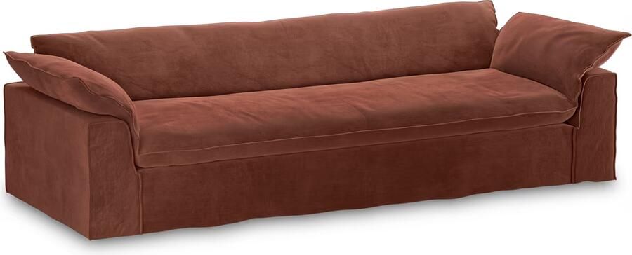 HKLIVING Hoes voor Bank Nomad 305cm Velvet Magnolia