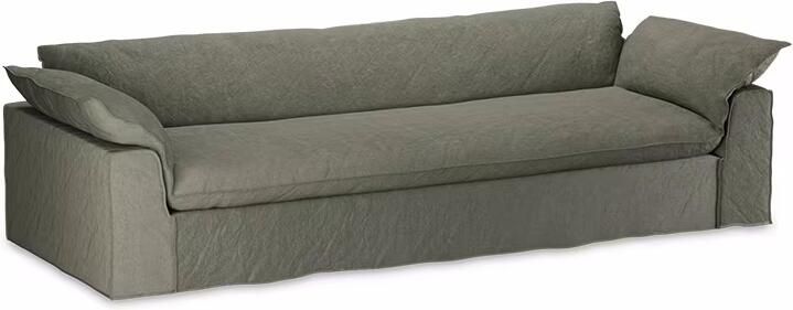 HKLIVING Hoes voor Bank Nomad Linnen 305cm Army Green