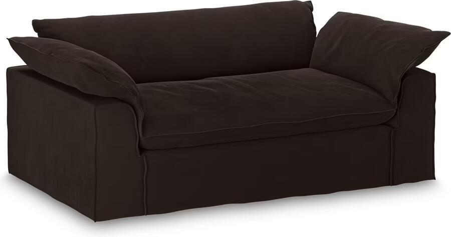 HKLIVING Hoes voor Bank Nomad Velvet 204cm Espresso