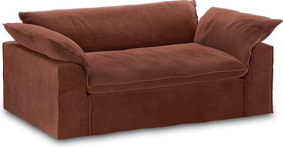 HKLIVING Hoes voor Bank Nomad Velvet 204cm Magnolia