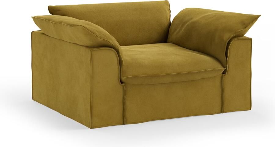 HKLIVING Loveseat Nomad 139cm Velvet Thai Curry