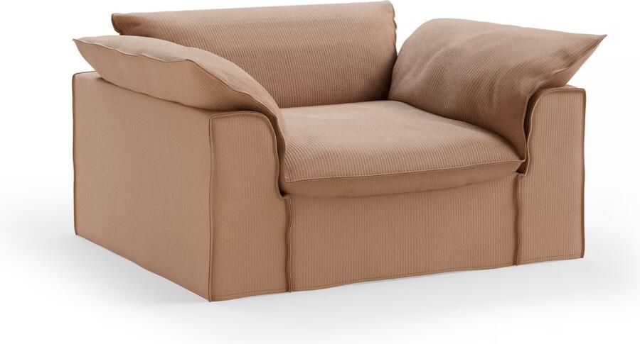 HKLIVING Loveseat Nomad Corduroy rib 139cm Bruin