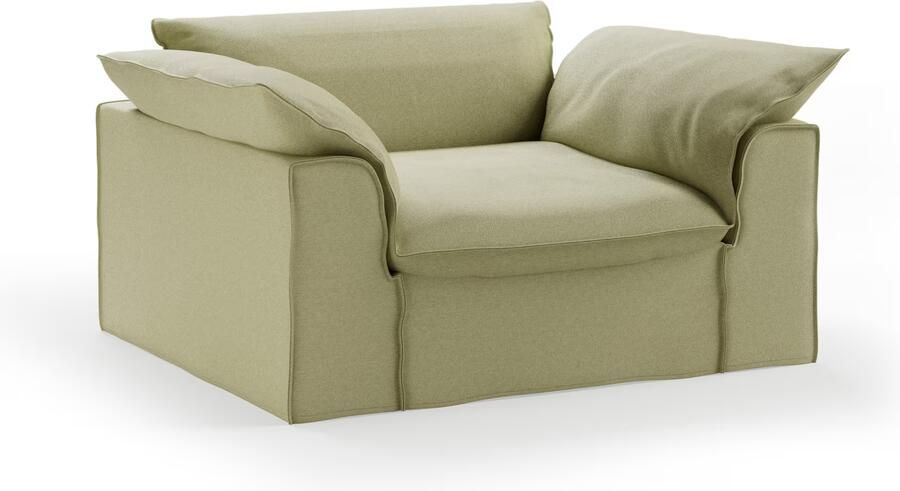 HKLIVING Loveseat Nomad Deco stof 139cm Sage
