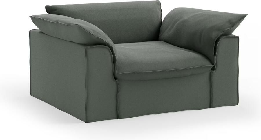 HKLIVING Loveseat Nomad Linnen 139cm Army Green