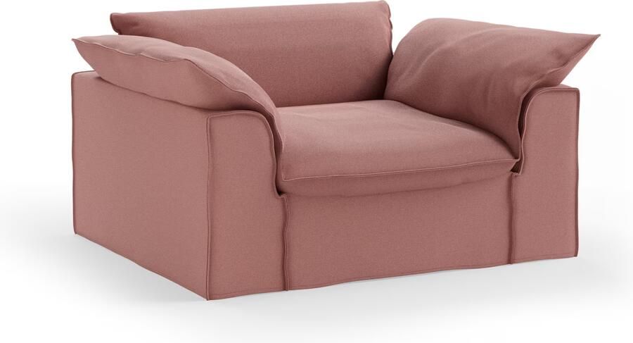 HKLIVING Loveseat Nomad Linnen 139cm Dusty Rose