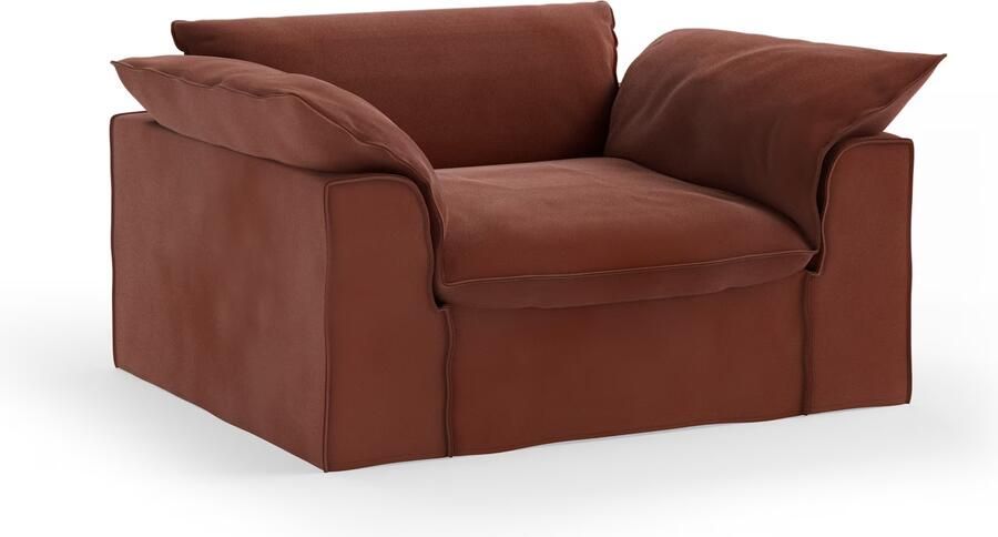 HKLIVING Loveseat Nomad Velvet 139cm Magnolia