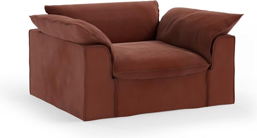 HKLIVING Loveseat Nomad Velvet 139cm Magnolia