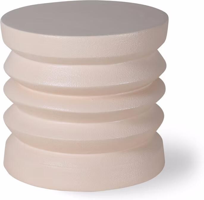 HKLIVING Ronde Bijzettafel Stoneware Keramiek Ø38cm Crème - Foto 2
