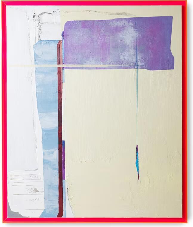 HKLIVING Schilderij Days in the city 152 x 127cm ROZE
