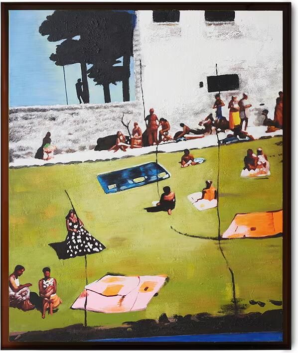 HKLIVING Schilderij Endless Summer 152 x 127cm Meerkleurig