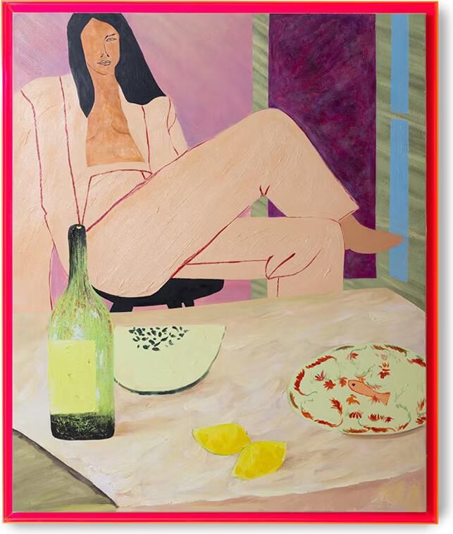 HKLIVING Schilderij Get your groove on 152 x 127cm ROZE