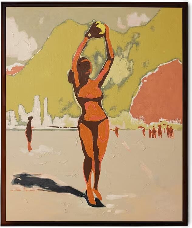 HKLIVING Schilderij Playground 152 x 127cm Meerkleurig